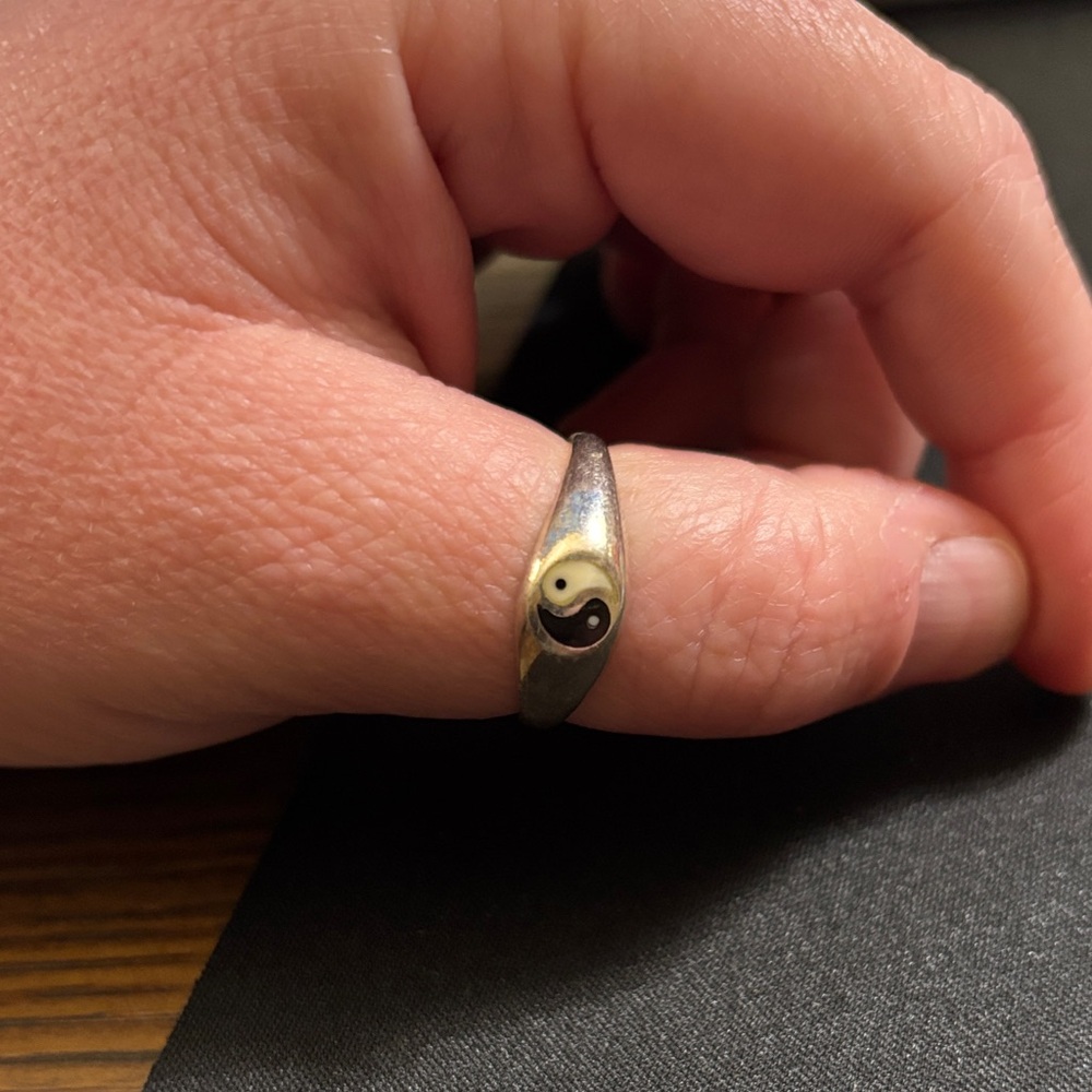 Silver Yin Yang Ring